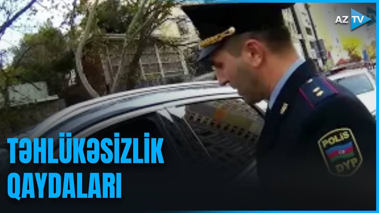 Piyadaya yol verməyən sürücü saxlanıldı - GÖRÜNTÜLƏR