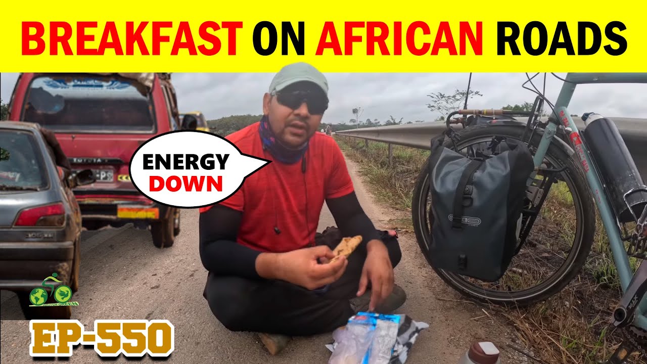 How INDIAN CYCLIST travels on DANGEROUS roads of AFRICA ?