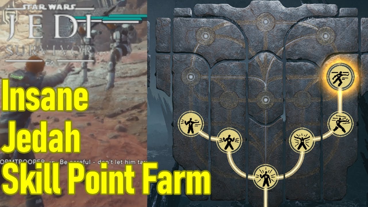Star Wars Jedi Survivor skill point farm on Jedah, SUPER FAST xp level up spot