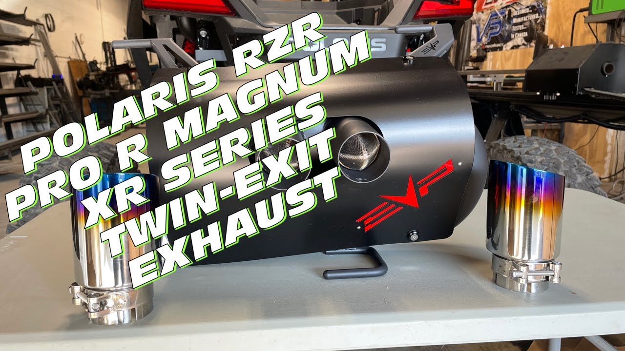 POLARIS RZR PRO R MAGNUM XR SERIES TWIN-EXIT EXHAUST EVOLUTION POWERSPORTS