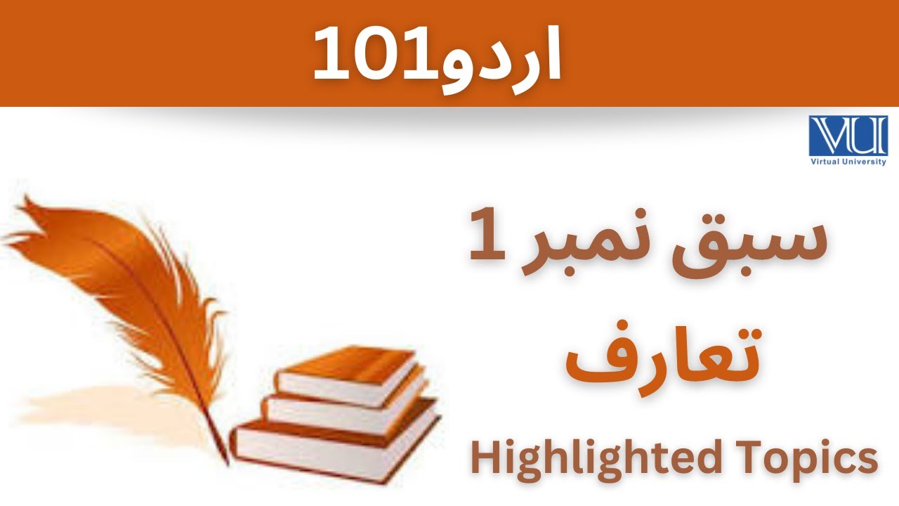 Urdu101 Short Lecture 1_Highlighted_VU_History of Urdu_Urdu101 Short lectures Midterm