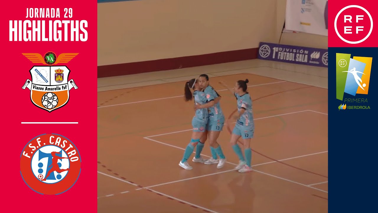 Resumen #PrimeraIberdrolaFS | Viaxes Amarelle 2-2 FSF Castro Bloques Cando | Jornada 29