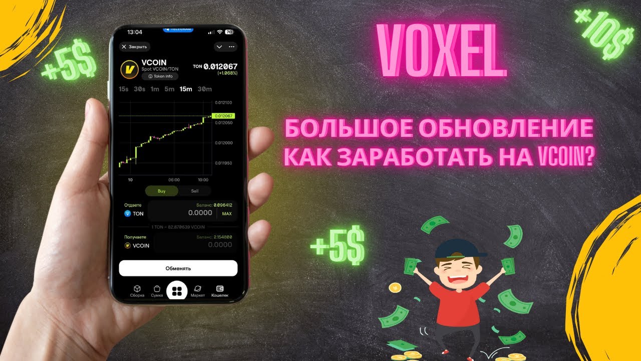 Voxel — большое обновление! Как заработать на трейдинге VCOIN