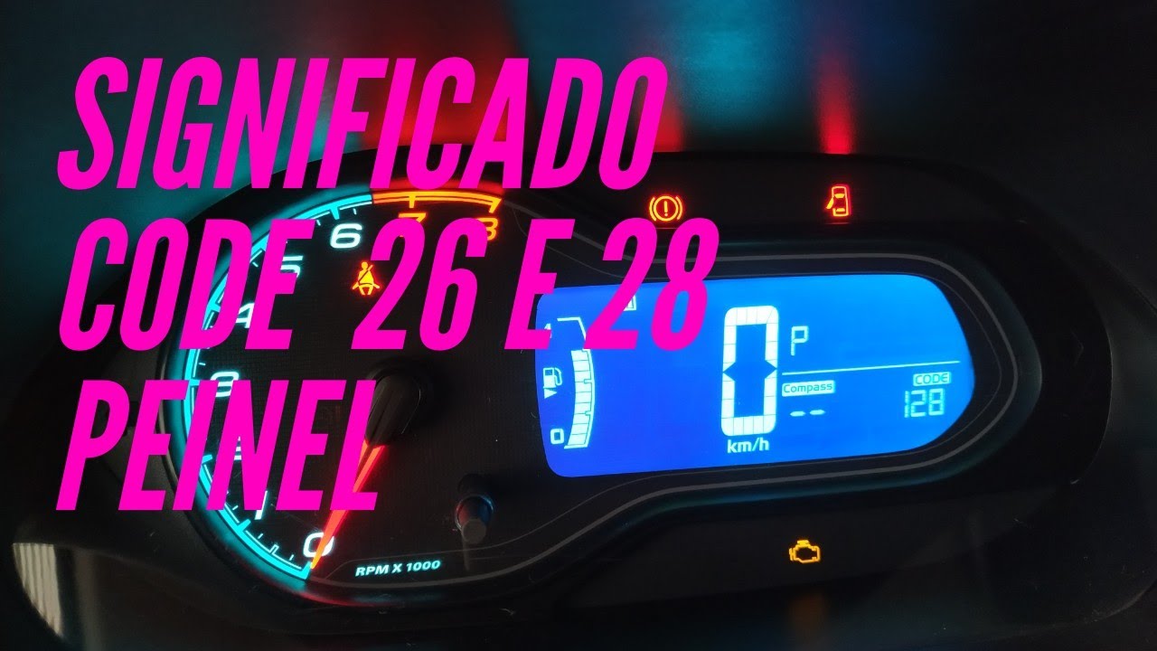 O que significa o código 26 e 28 no painel de instrumentos Chevrolet Onix Prisma Spin Cobalt Sonic