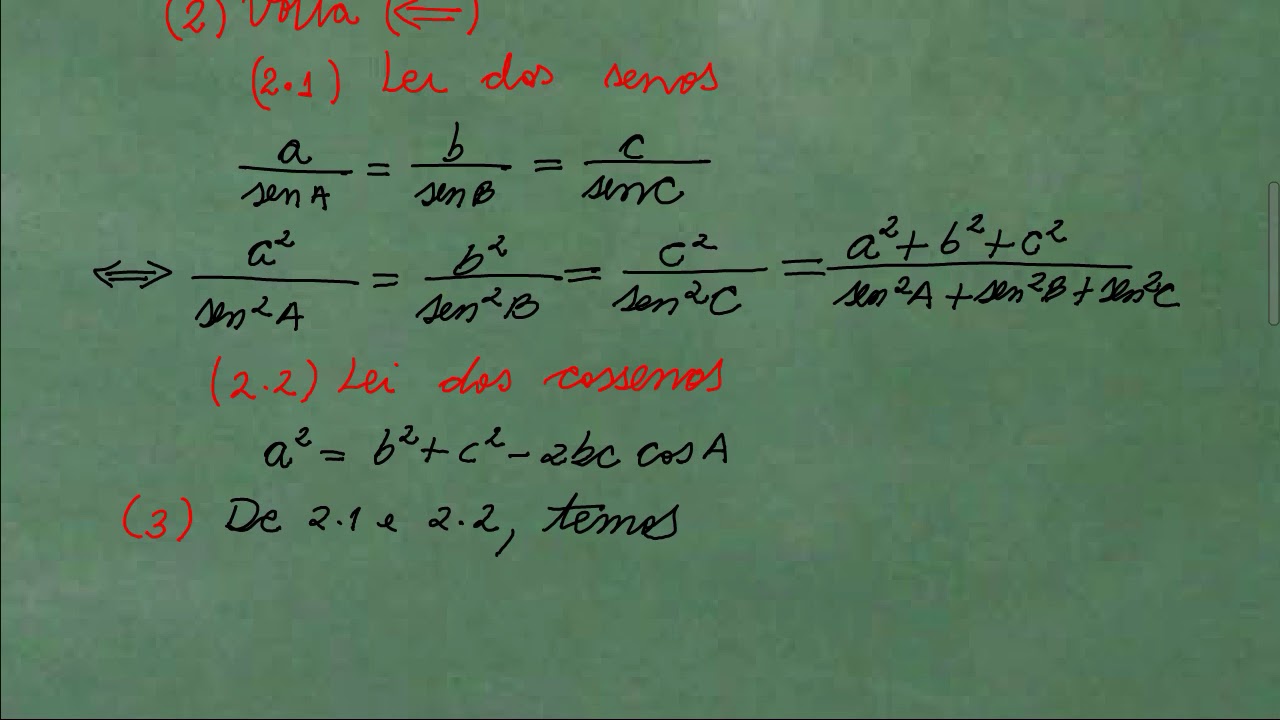 Lei dos Cossenos - Exerc&iacute;cio 20