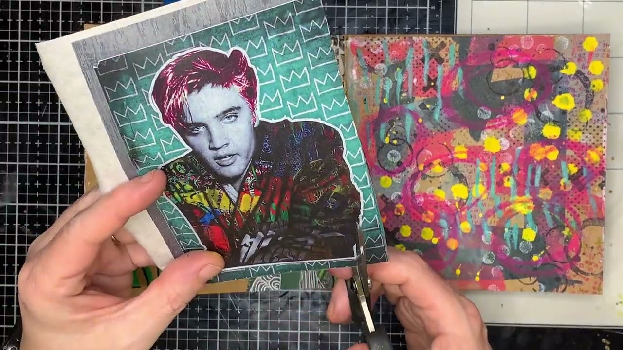 Creating a neon graffiti background in your journal