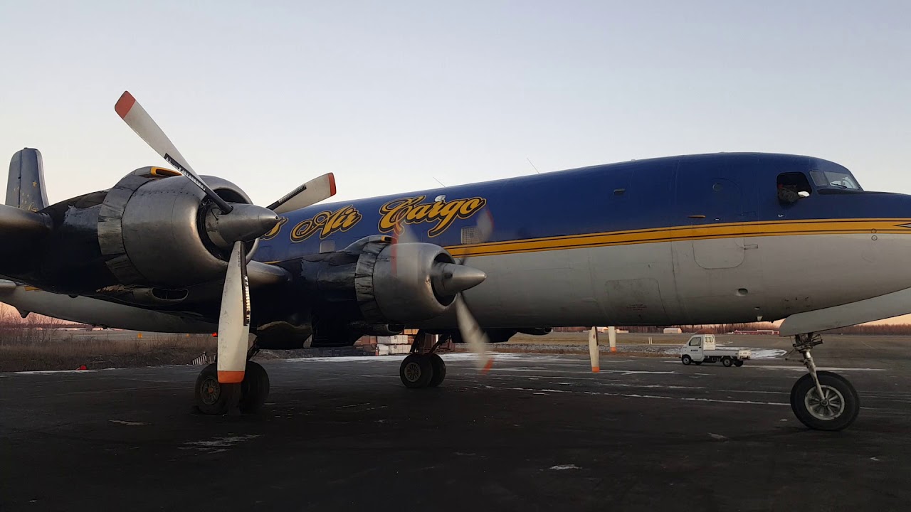 DC-6 451CE engine start
