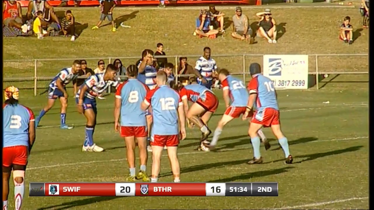 2021 Rugby League Ipswich A Grade Premiership Grand Final Try by Swifts Bluebird Ricki Mato