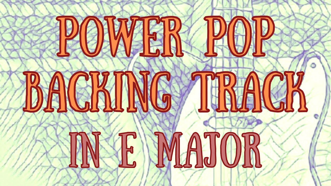 Power Pop Backing Track in E major