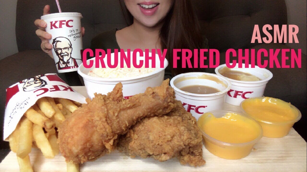 ASMR KFC Fried Chicken & Fries | Crunchy Eating Sounds (No Talking)