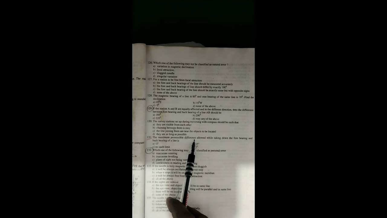 5 February 2026   100-200 mcq #surveying #quickreview