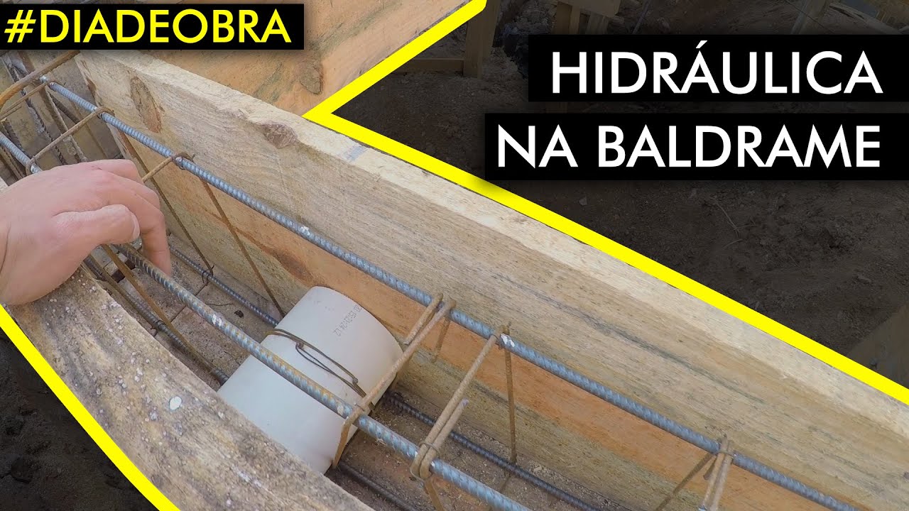 Como passar HIDRÁULICA na fundação | Hidráulica na baldrame | #diadeobra