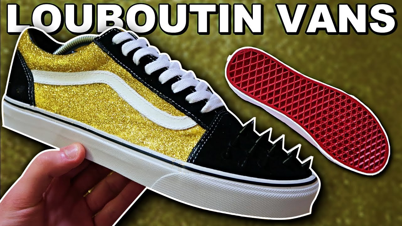 CUSTOM LOUBOUTIN VANS!! (WITH SPIKES!)