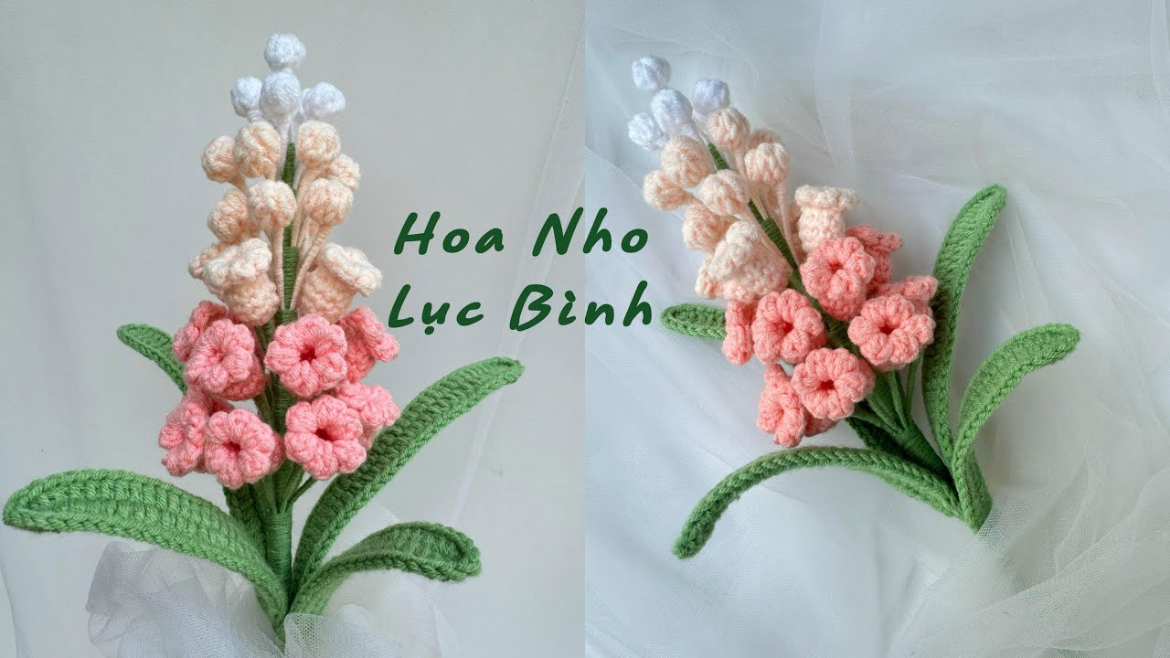 #233 Hyacinth Grape Flower Hook | Móc Hoa Nho Lục Bình | Dương Liễu Handmade