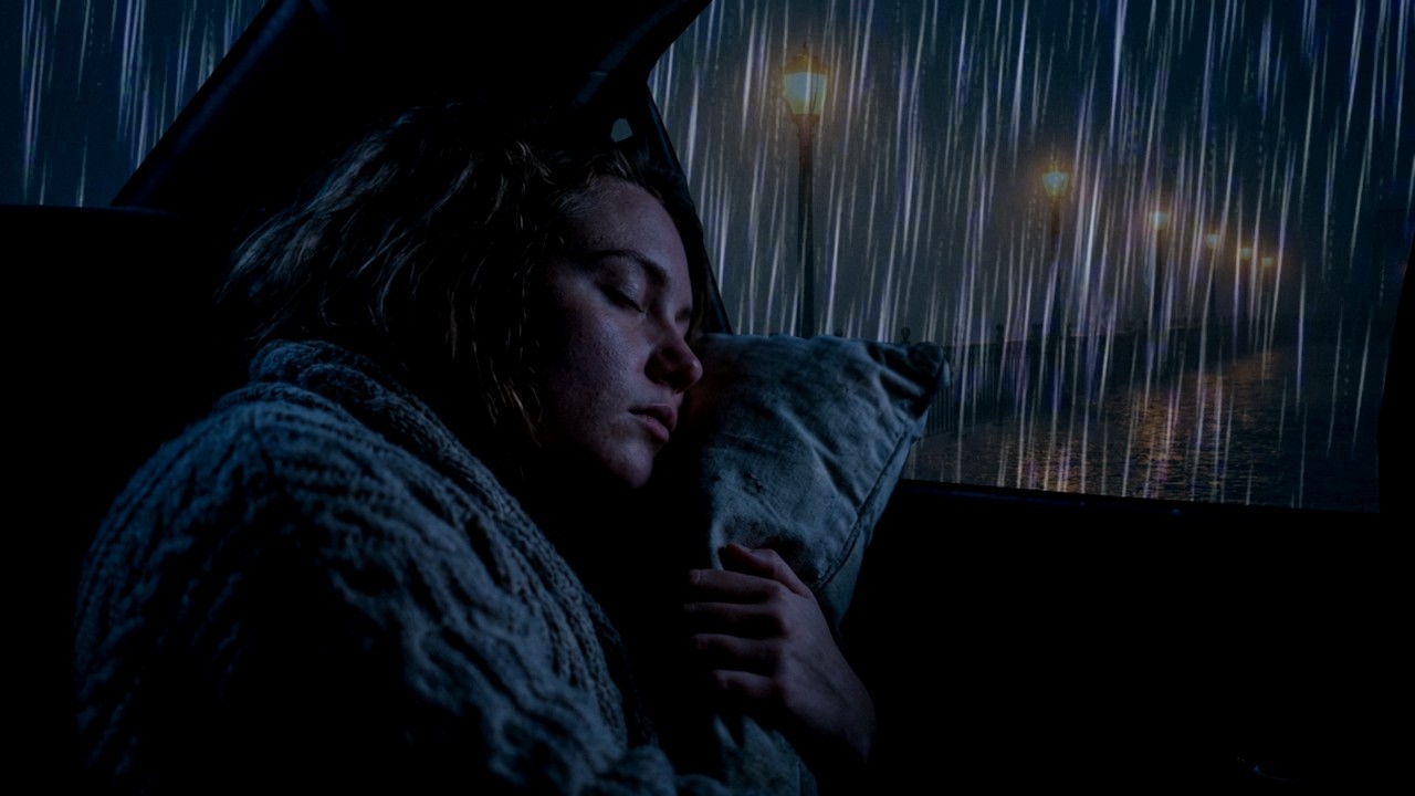 Cozy Nice Rain in Car | Night Driving Rain Sounds for Deep Sleep and Stress Relief
