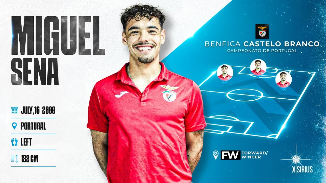 Miguel Sena (Sport Benfica e Castelo Branco) .Season 2024/2025 .Forward/Winger