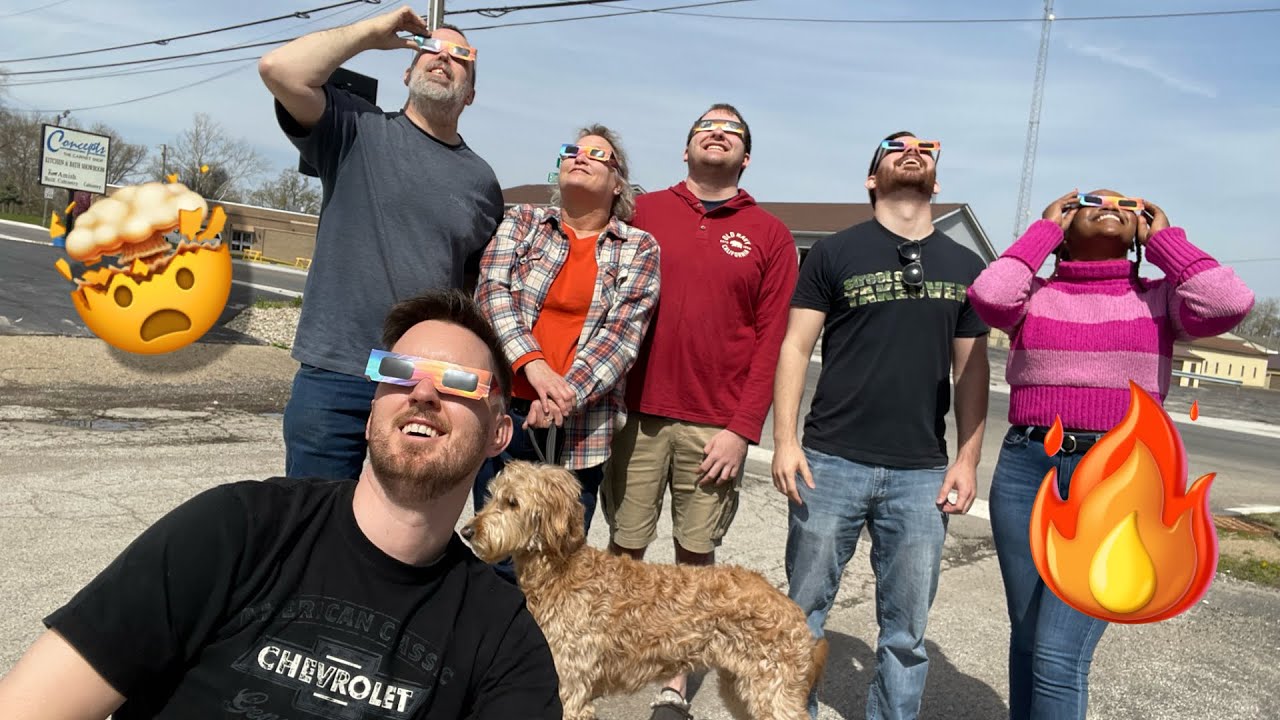 WOW 🤩 - Experiencing a TOTAL SOLAR ECLIPSE With TYLER’s FAMILY! 🫢Why we had to change Birthday plans