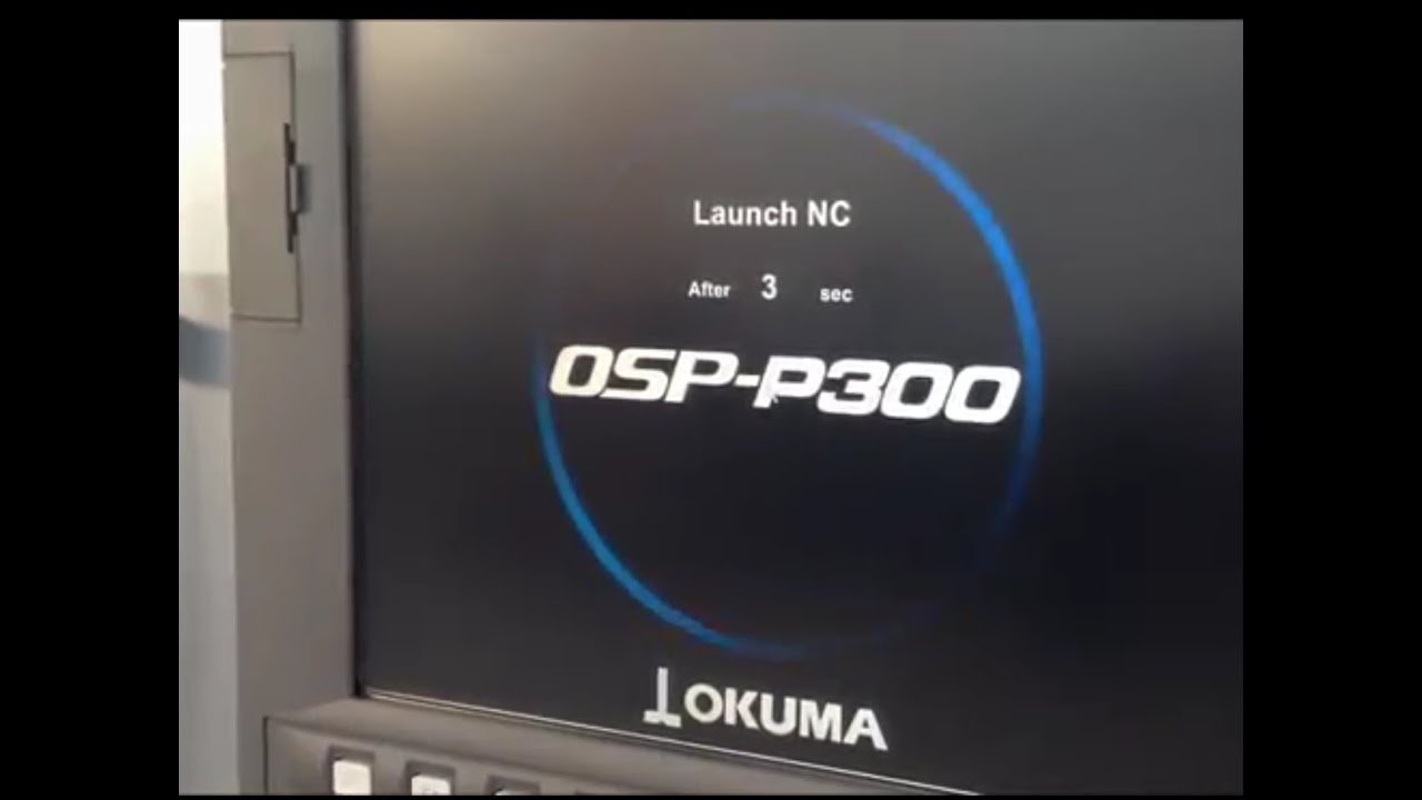 OKUMA Genos L300E MY OSP 300 startup and short tour