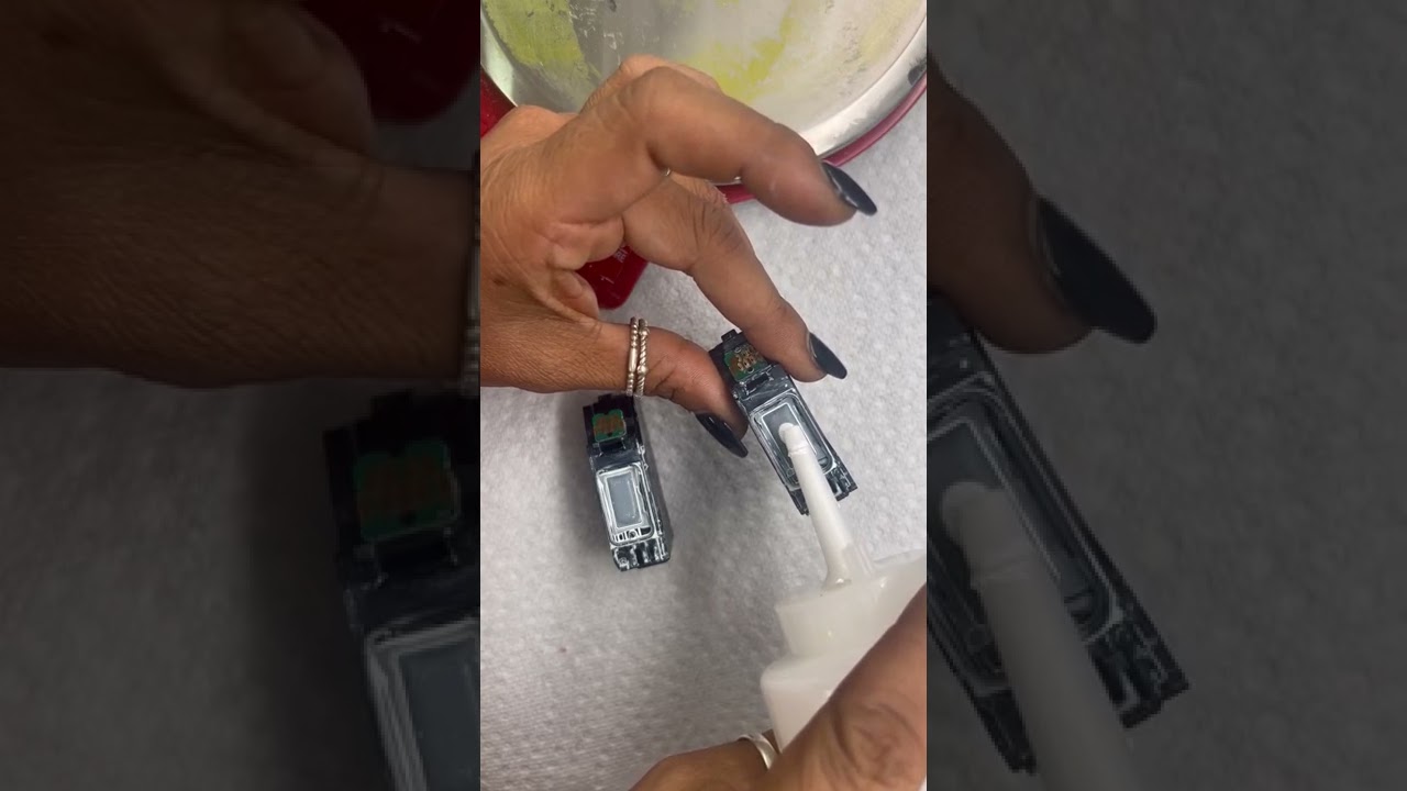 Refilling DTF ink in Epson XP15000 OEM carts