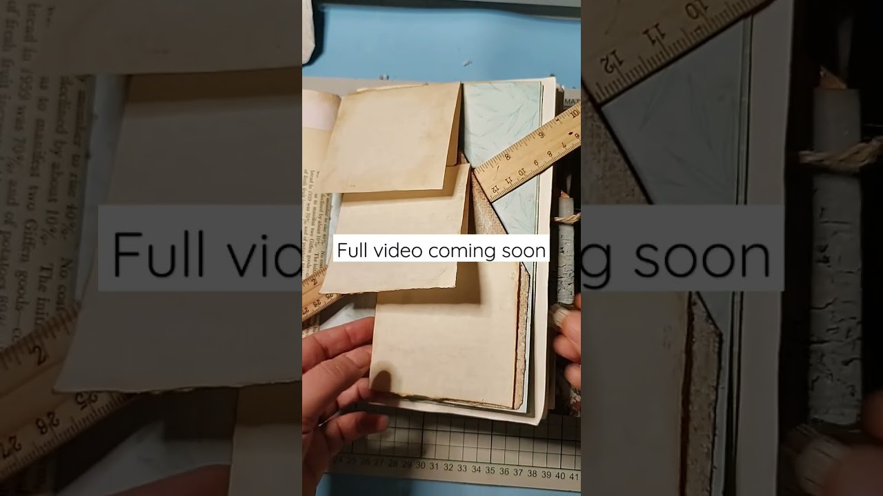 Slanting bellyband with waterfall writing spaces #craftwithme #craft #howtomak #fromstarttofinish