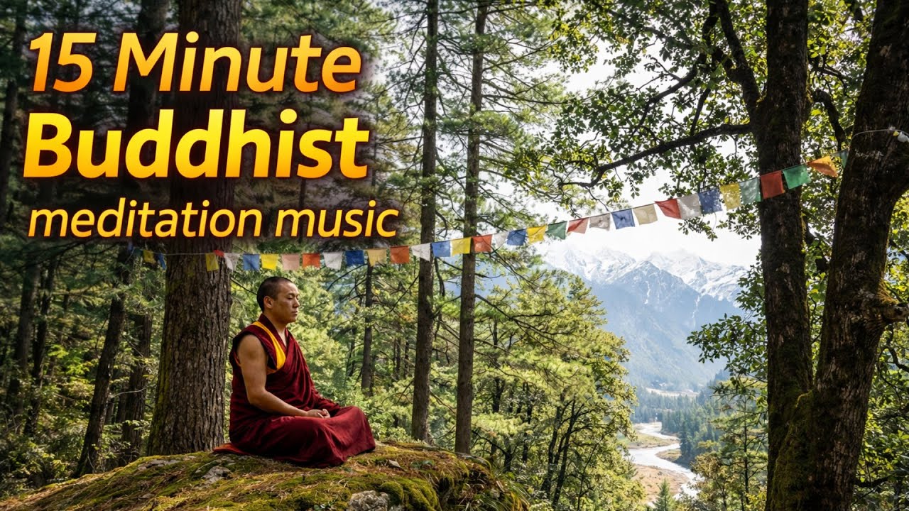 15 Minute Buddhist Meditation Music to Relax Body & Mind