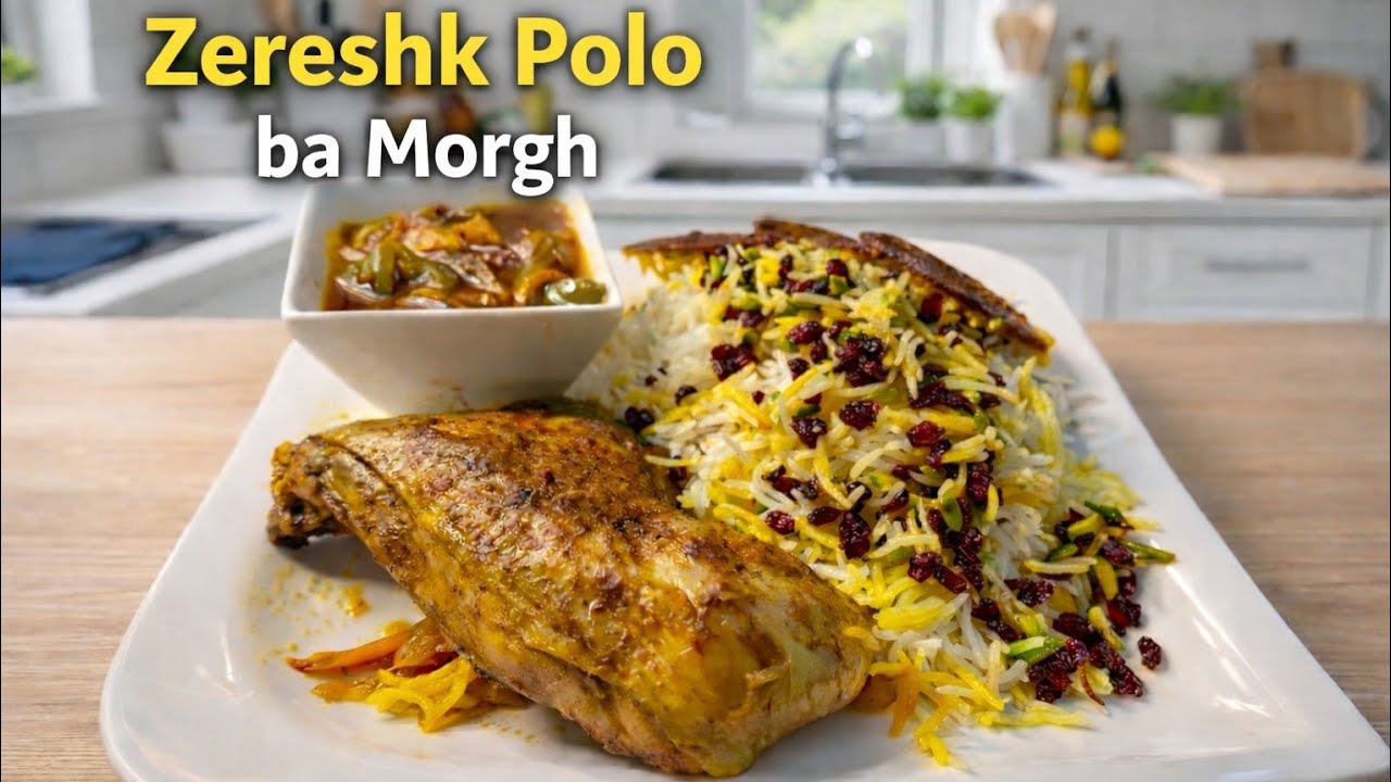 How to Make Zereshk Polo ba Morgh | Persian Barberry Rice with Chicken