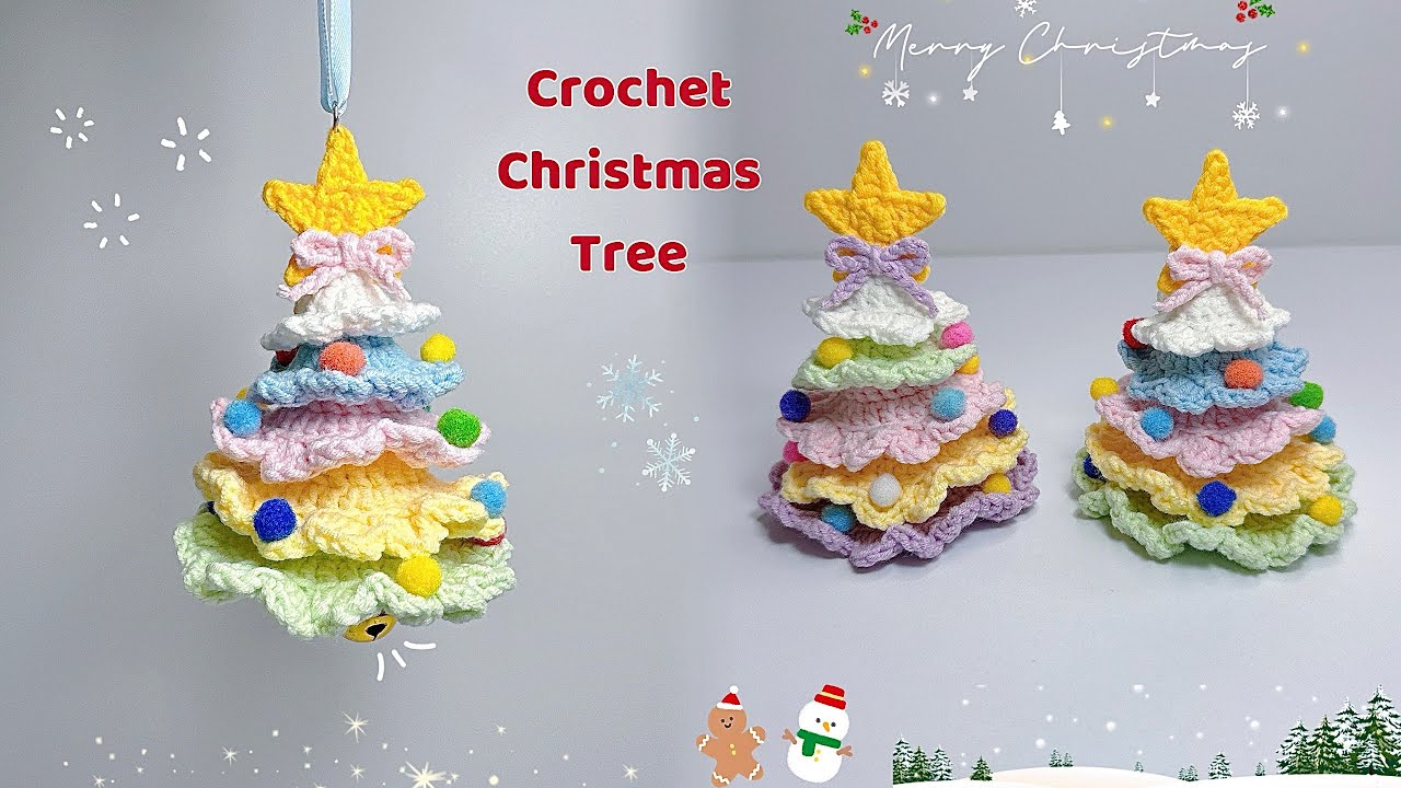 Crochet Christmas Tree Tutorial 🎄| Beginner Friendly