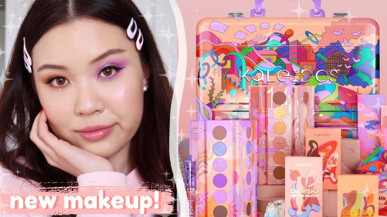 LET'S TEST OUT NEW MAKEUP! kaleidos fresh fantasy collection 💜