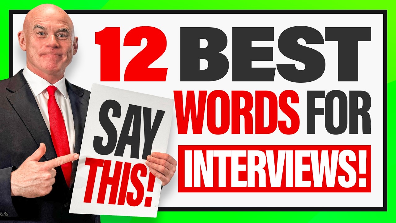 12 BEST WORDS FOR JOB INTERVIEWS! (How to DESCRIBE YOURSELF in an INTERVIEW!) INTERVIEW TIPS!
