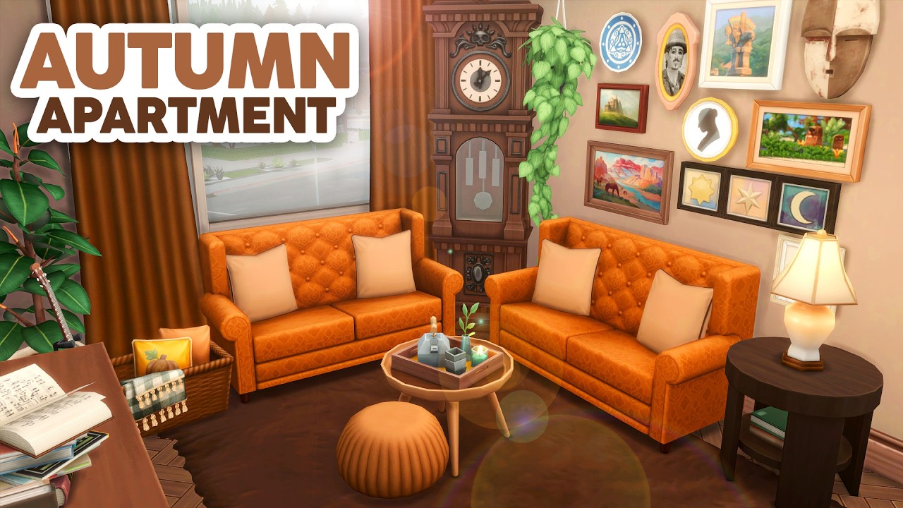 Осенняя квартира 🍂 // The Sims 4 Спидбилд: Реновация квартиры