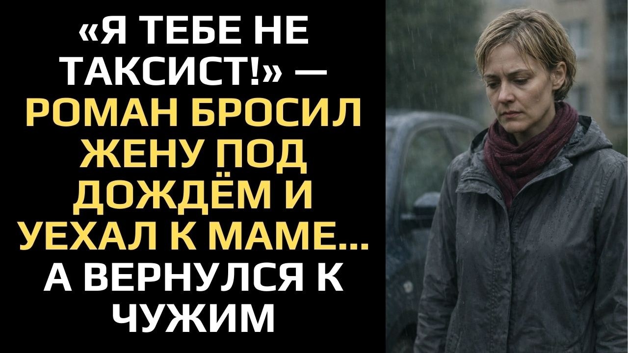 «Я ТЕБЕ НЕ ТАКСИСТ!» — РОМАН БРОСИЛ ЖЕНУ ПОД ДОЖДЁМ И УЕХАЛ К МАМЕ… А ВЕРНУЛСЯ К ЧУЖИМ