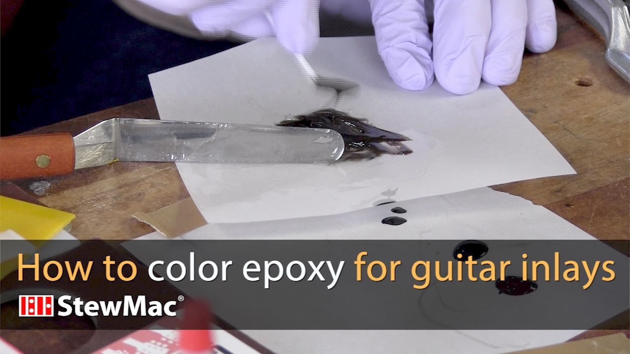 How to color epoxy for guitar inlays