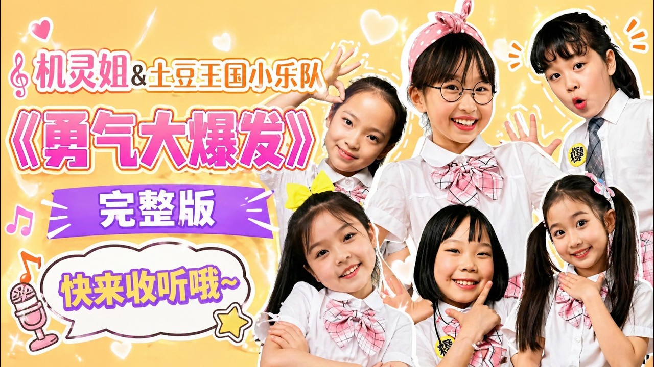 快来收听机灵姐&土豆王国小乐队的《勇气大爆发》完整版哦~