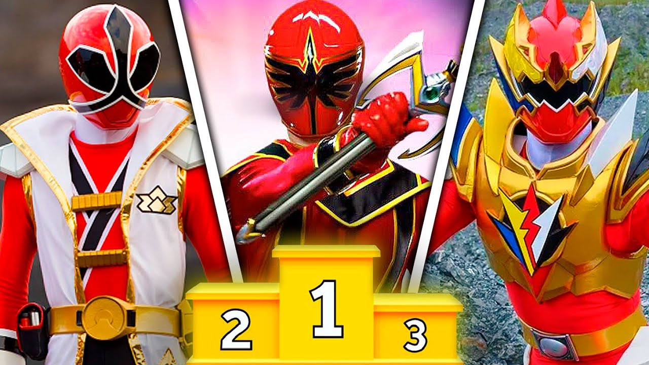 9 POWER RANGERS VERMELHOS POR NÍVEL DE PODER