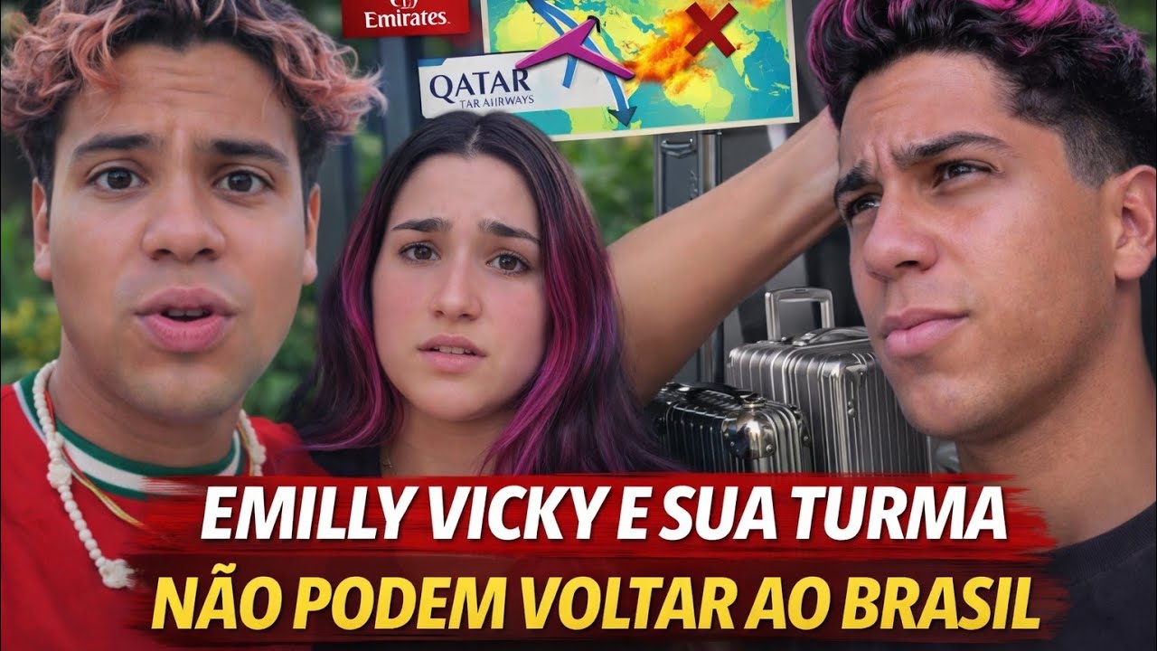 EMILLY VICK E Sua TURMA NÃO PODEM VOLTAR AO BRASIL 😲