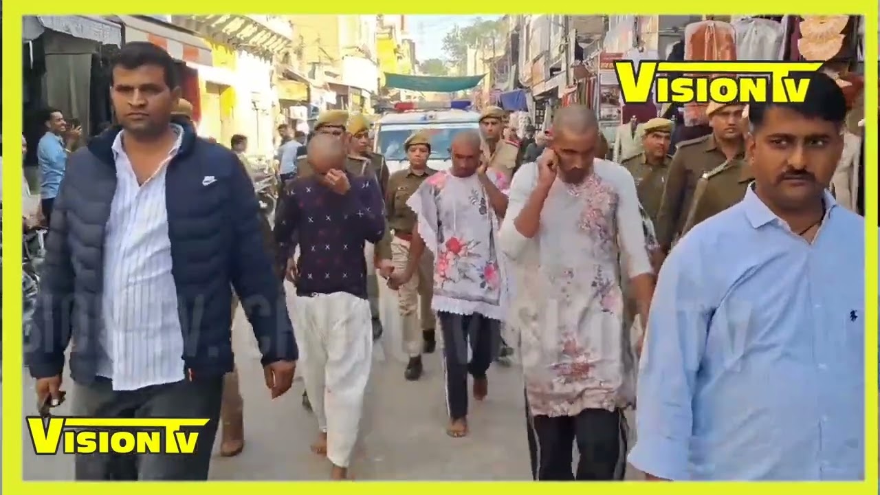 Churu चैन स्नेचिंग के मामले में पुलिस ने बदमाशों का महिलाओं के कपड़ों में निकाला पैदल जुलूस