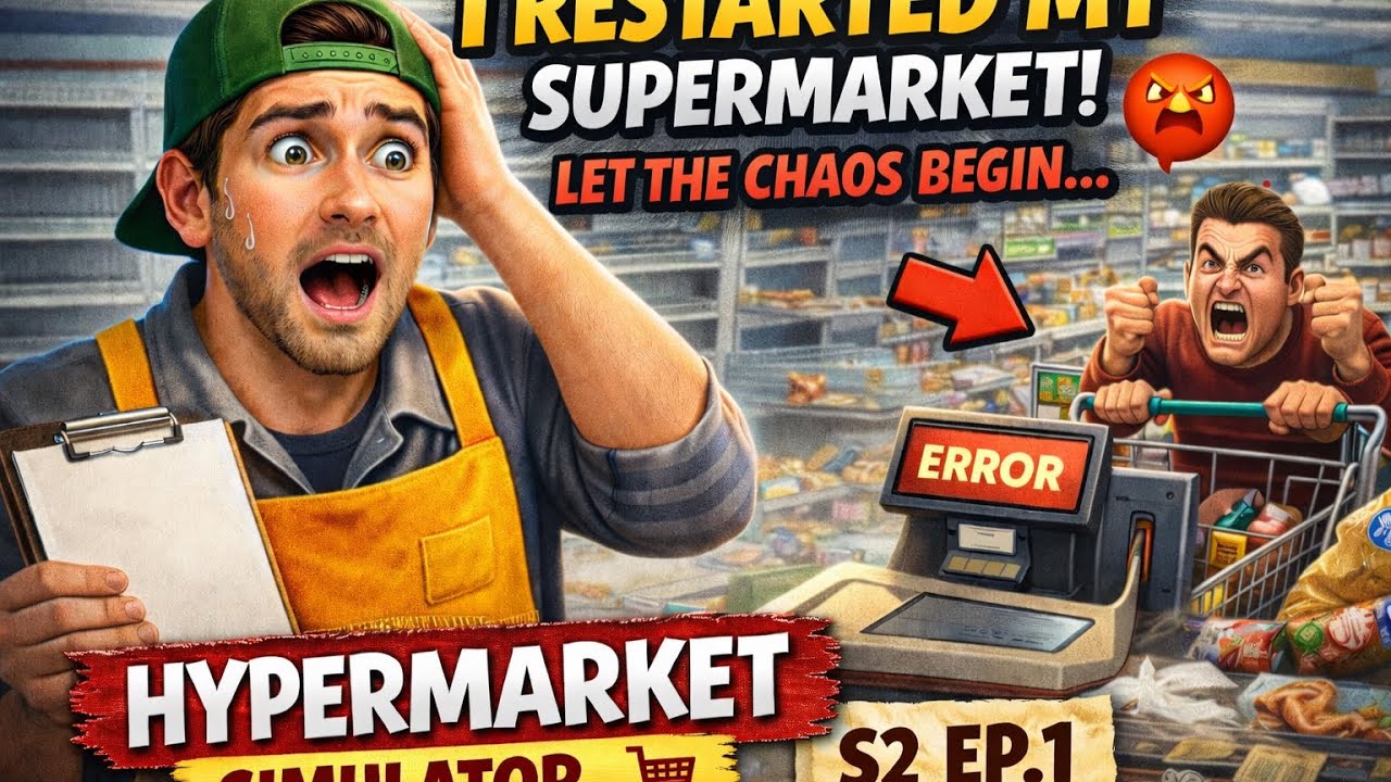 I Restarted My Supermarket… Let’s Try This Again! | Hypermarket Simulator S1 Ep.1