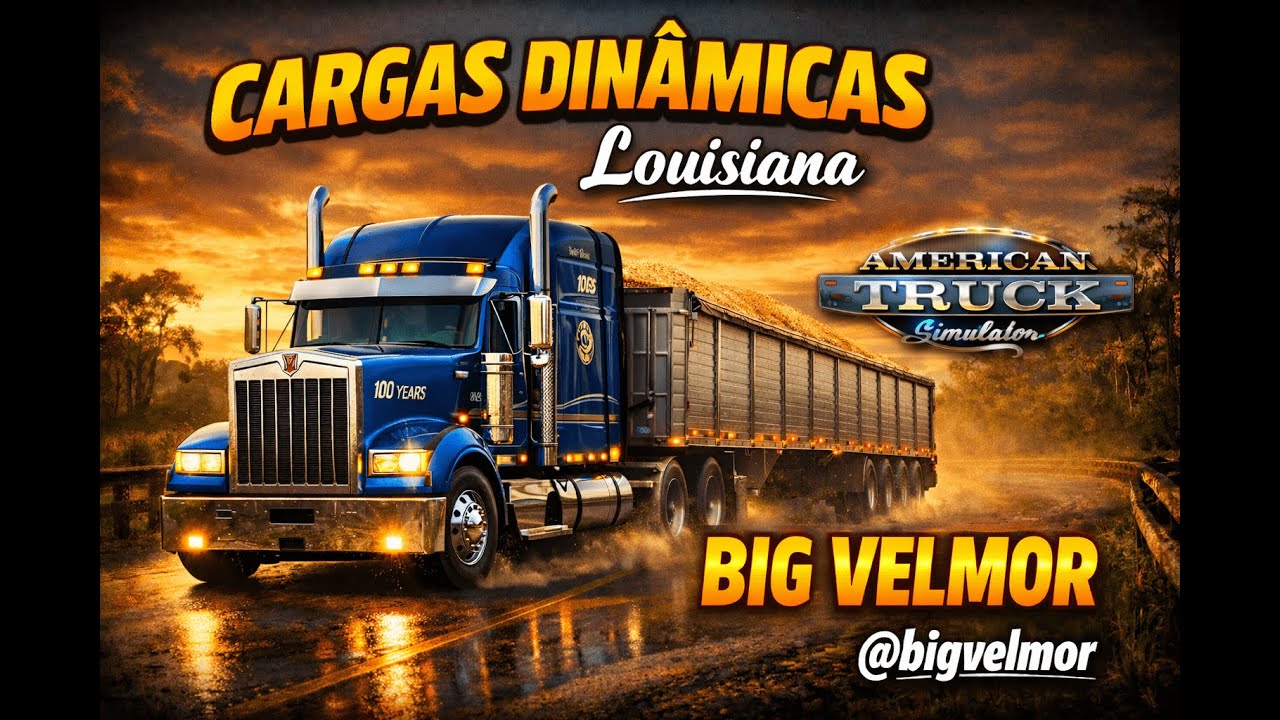 AMERICAM TRUCK SIMULATOR     1.57 Carga Dinamica LUISIANA DLC