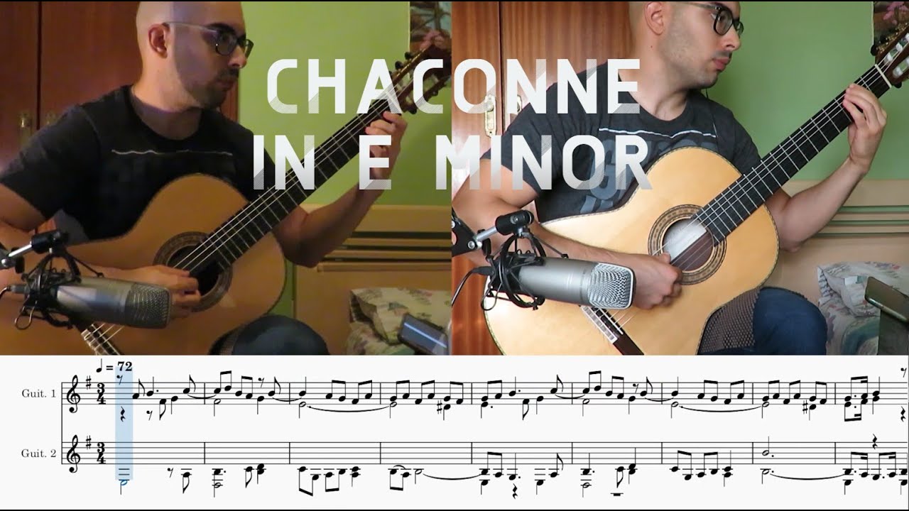 D. Buxtehude - Chaconne in E minor, arrangement for two guitars [ + Free Music Sheet]