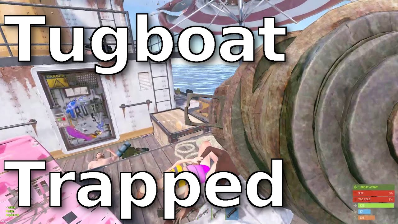 Race Against Time Escaping Their Tugboat in Rust with Trausi, Albin, and qaixx