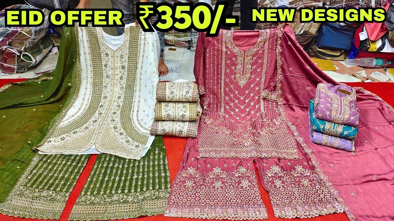 Fancy Suits 😍 EID SPECIAL | Hyderabad Wholesale Dress Materials Dana Fabrics