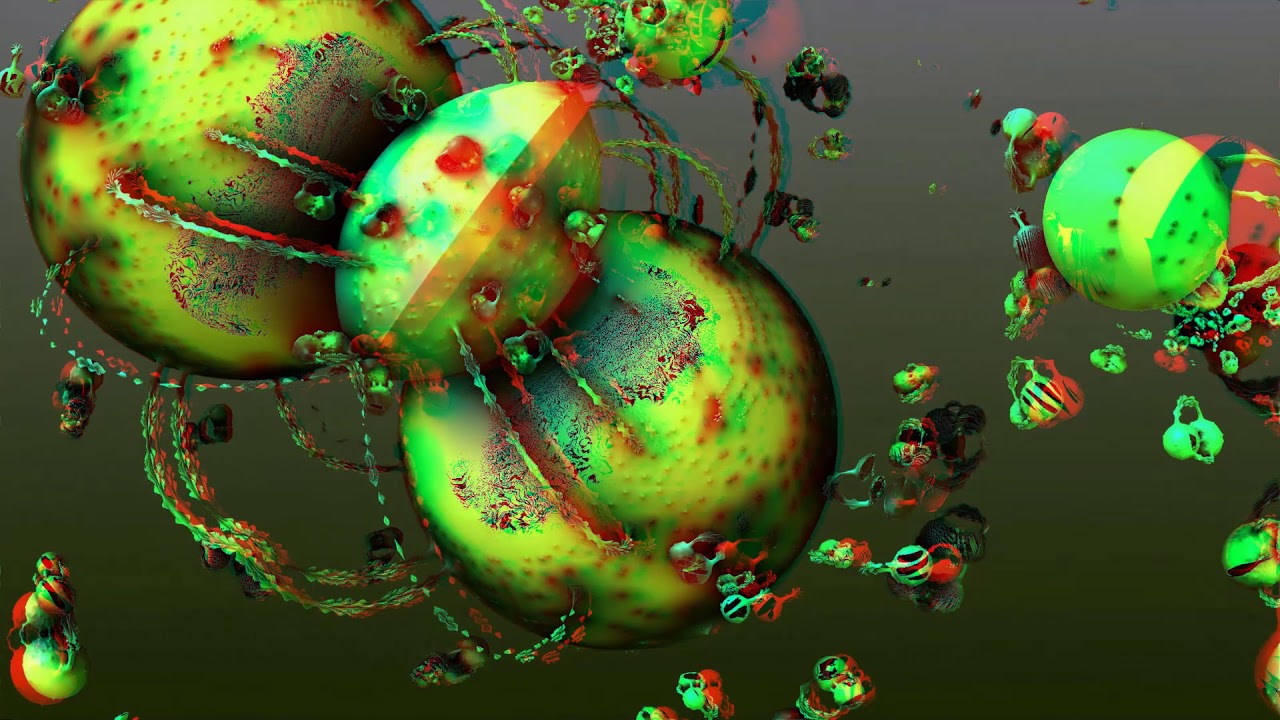 Spiders (red-cyan, anaglyph, 3D, HD)