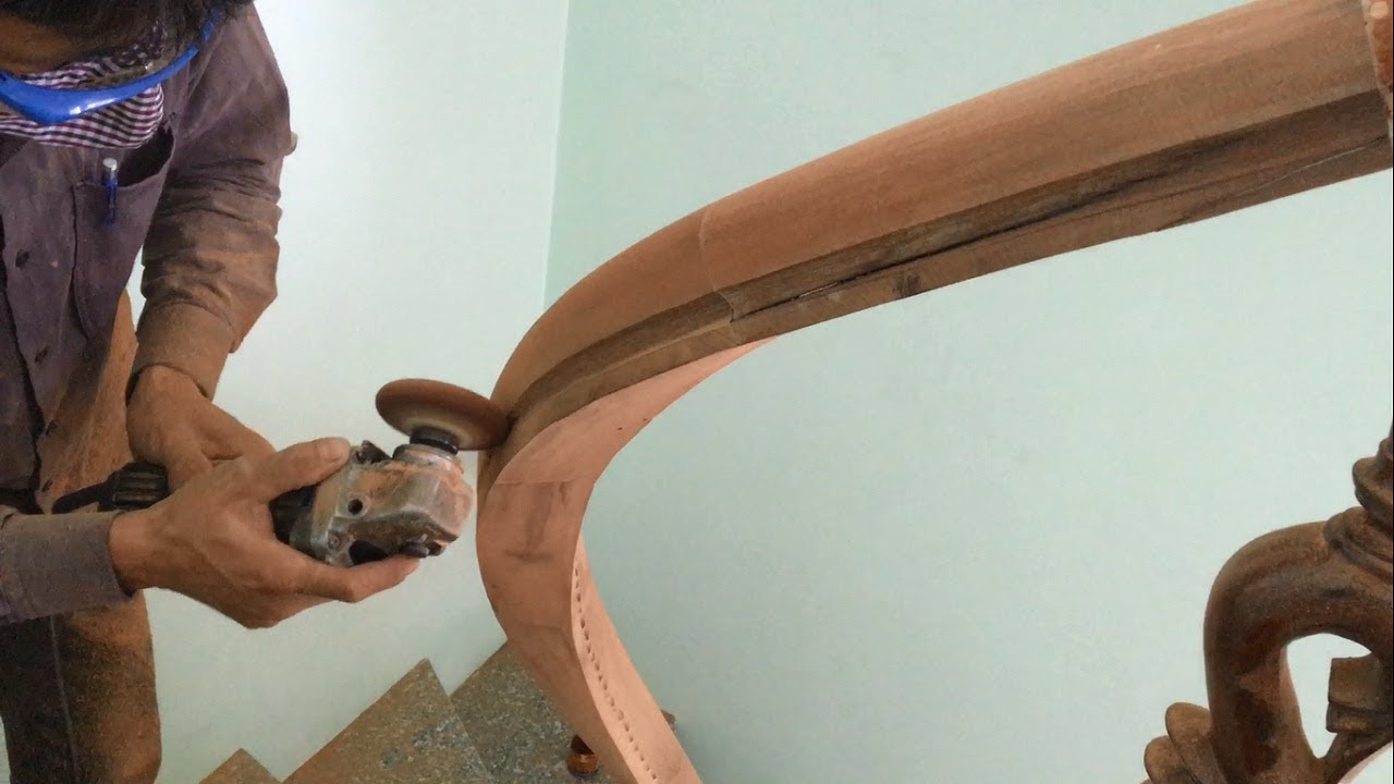 Amazing Techniques Especially Making Curved Handrail For Wooden Stairs You Have Never Seen (Part 2)