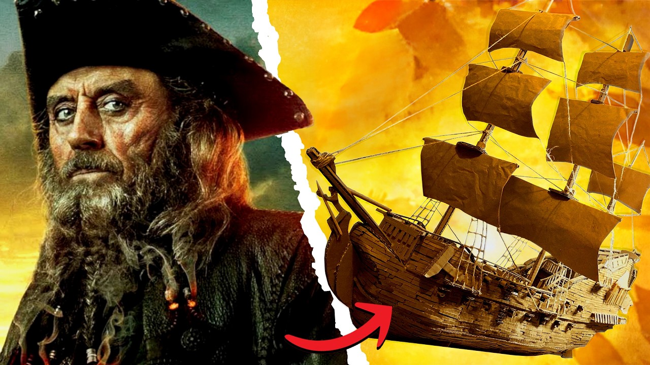 How to build the QUEEN ANNE's REVENGE out of Cardboard