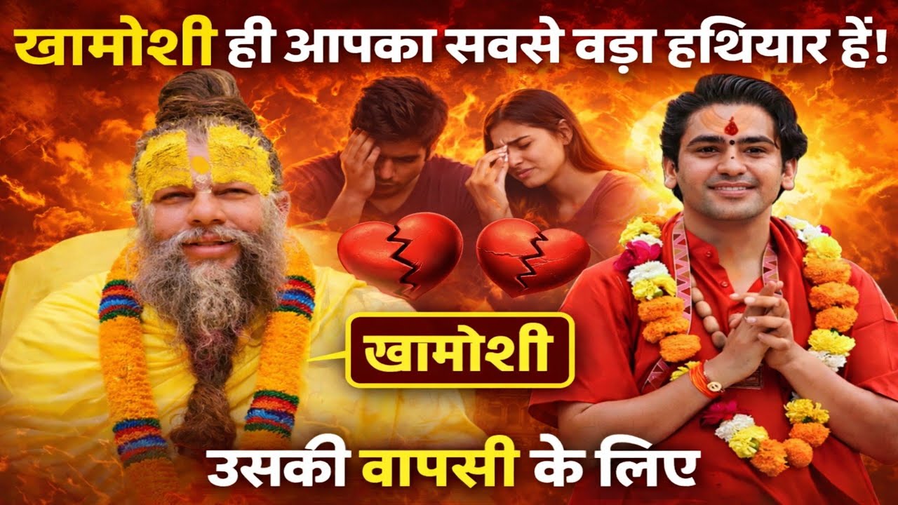 Silance is the best answer for yours partner 💔 Paremanandji maharaj viral video #bhajanmarg #viral