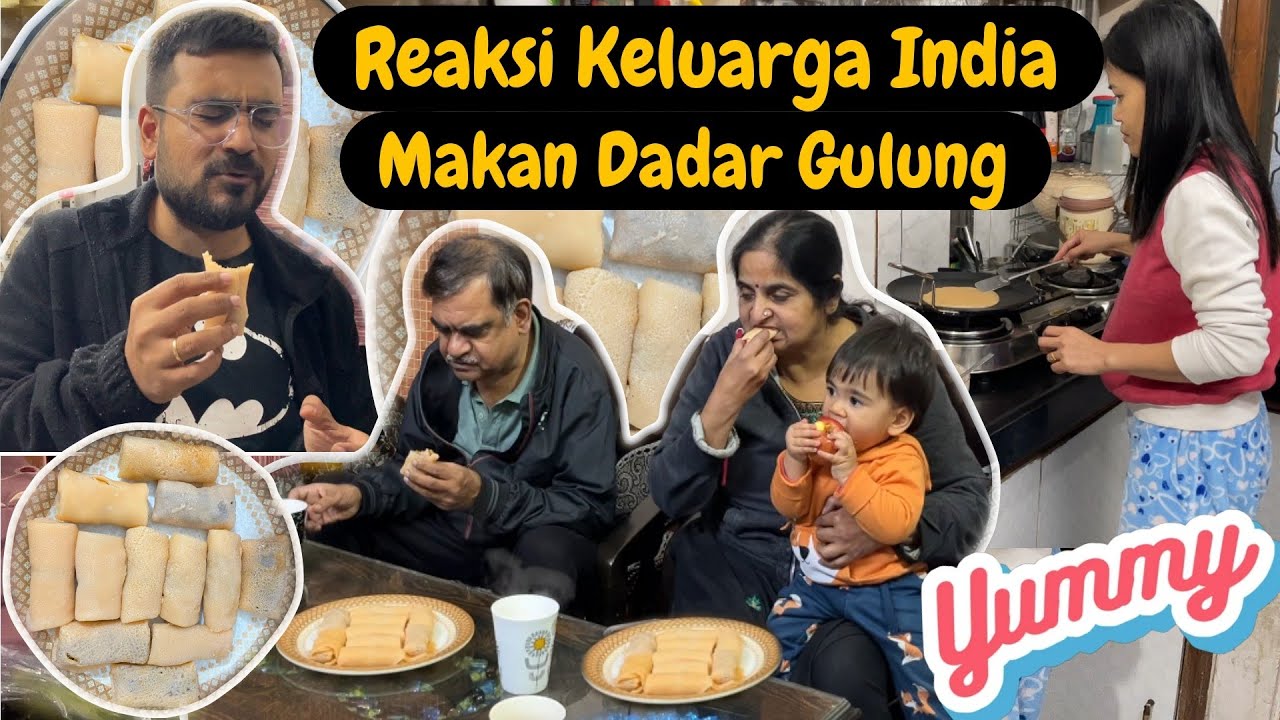 INI DOSA⁉️KELUARGA INDIA MAKAN KUE INDONESIA
