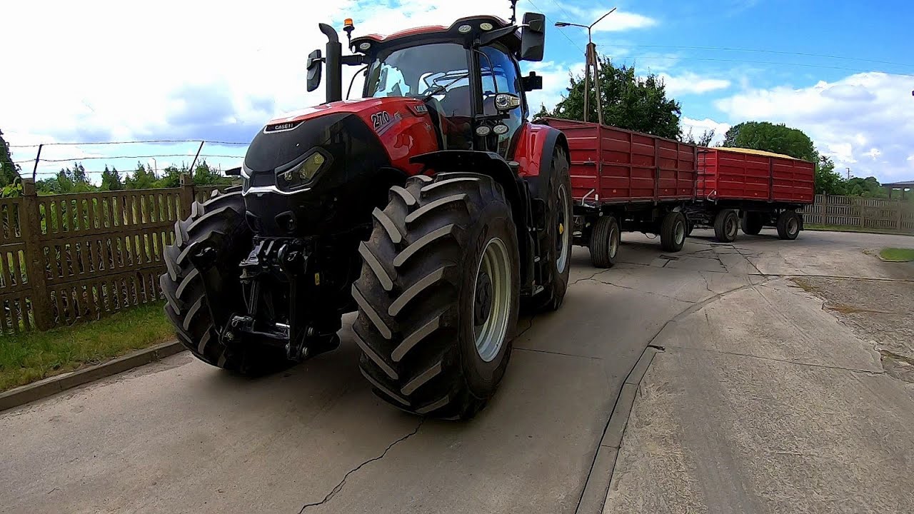 Sprzedaje Jęczmień - Transport Na Skup! Case OPTUM 270 CVX Vs 2X 14t
