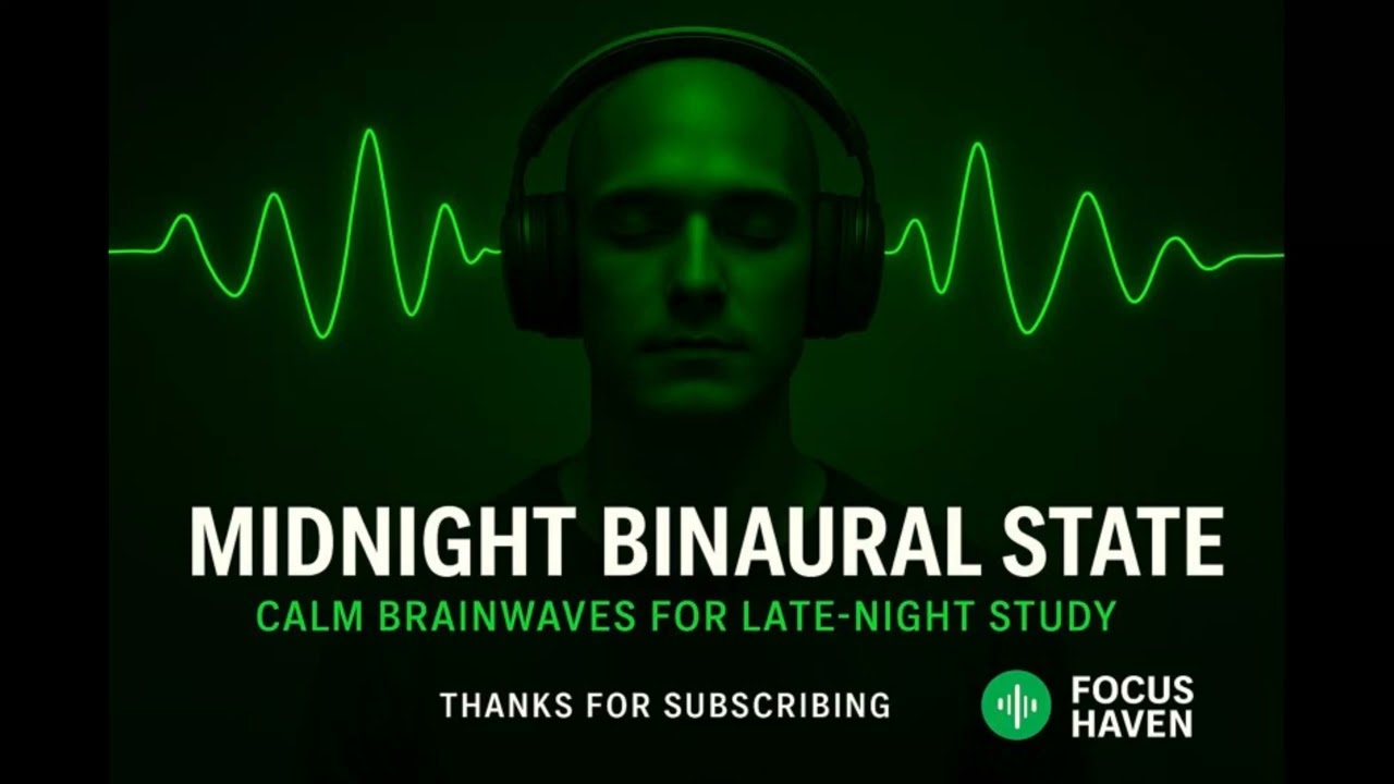 Midnight Binaural State — Calm Brainwaves for Late-Night Study | Focus Haven