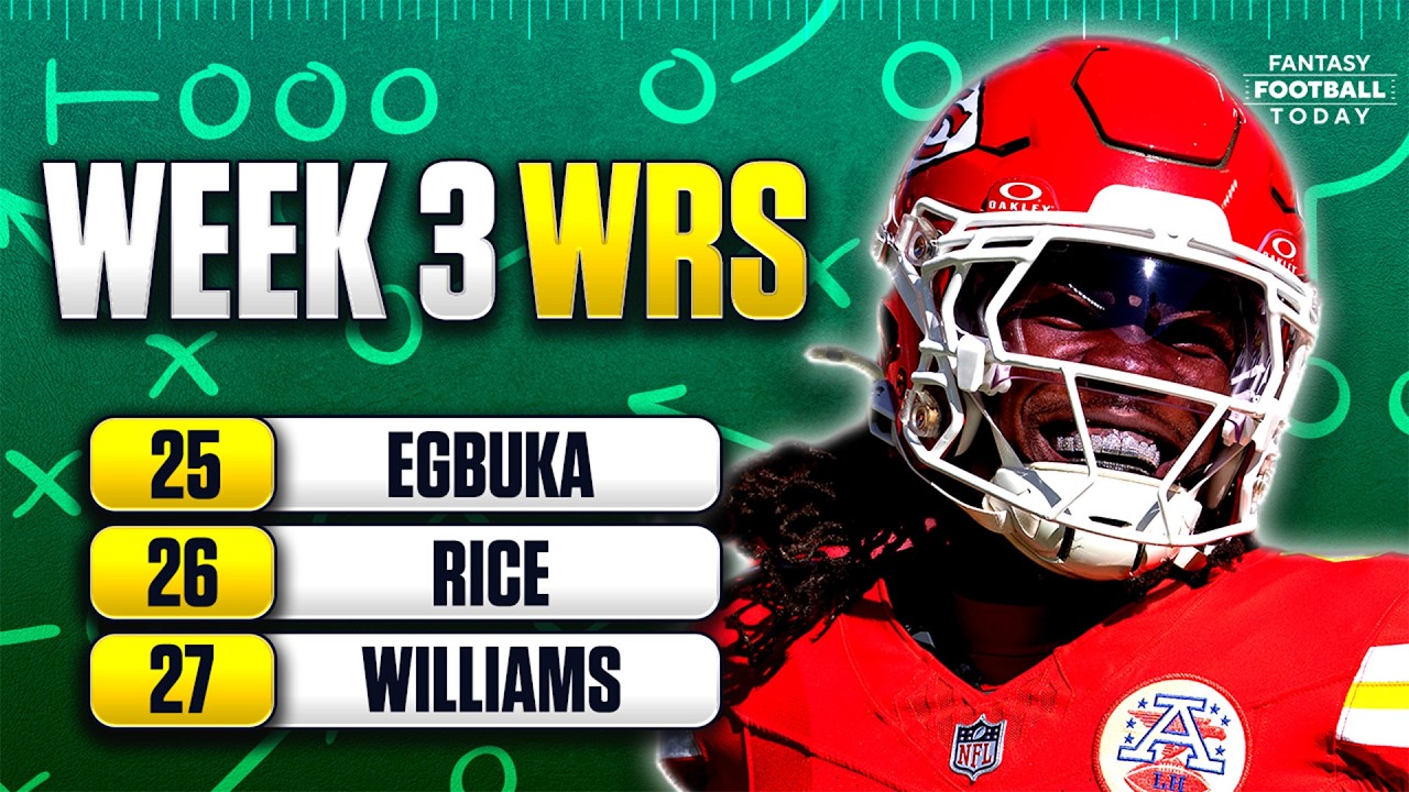 Week 3 Fantasy Lineup Breakdown: MUST START & BENCH WRs! | 2026 Fantasy Football Advice