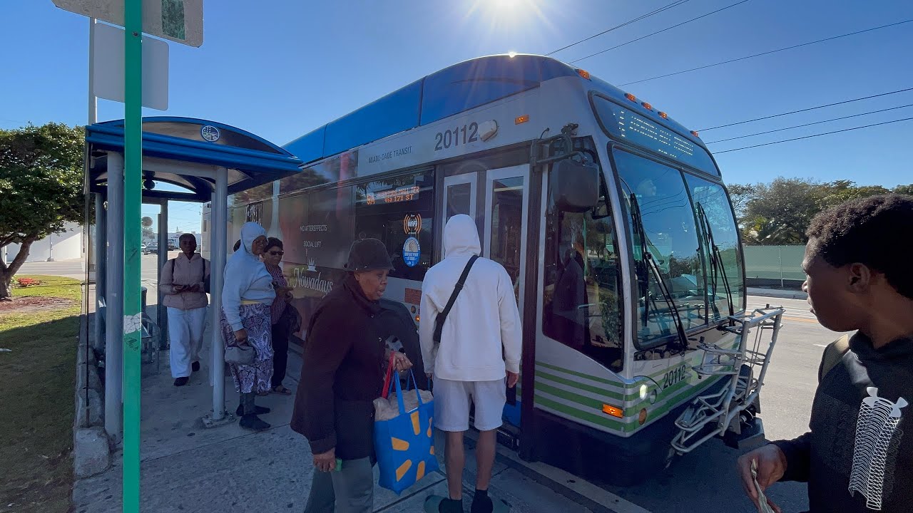 4K ⁶⁰ Miami-Dade Transit: 2020 Gillig 40’ BRT Plus CNG #20112 On the 9A